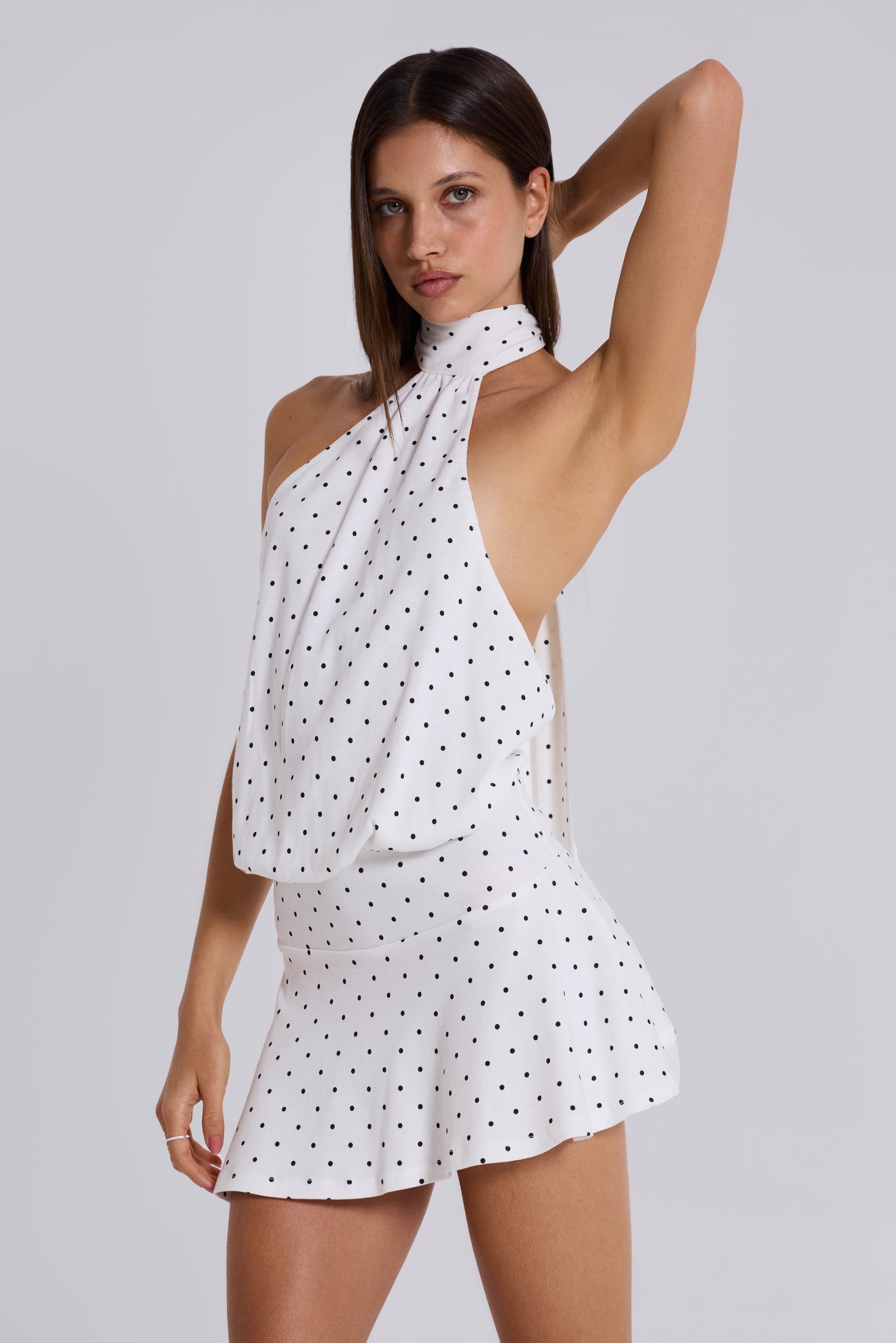 Vienne | Delphine Polka Mini Dress