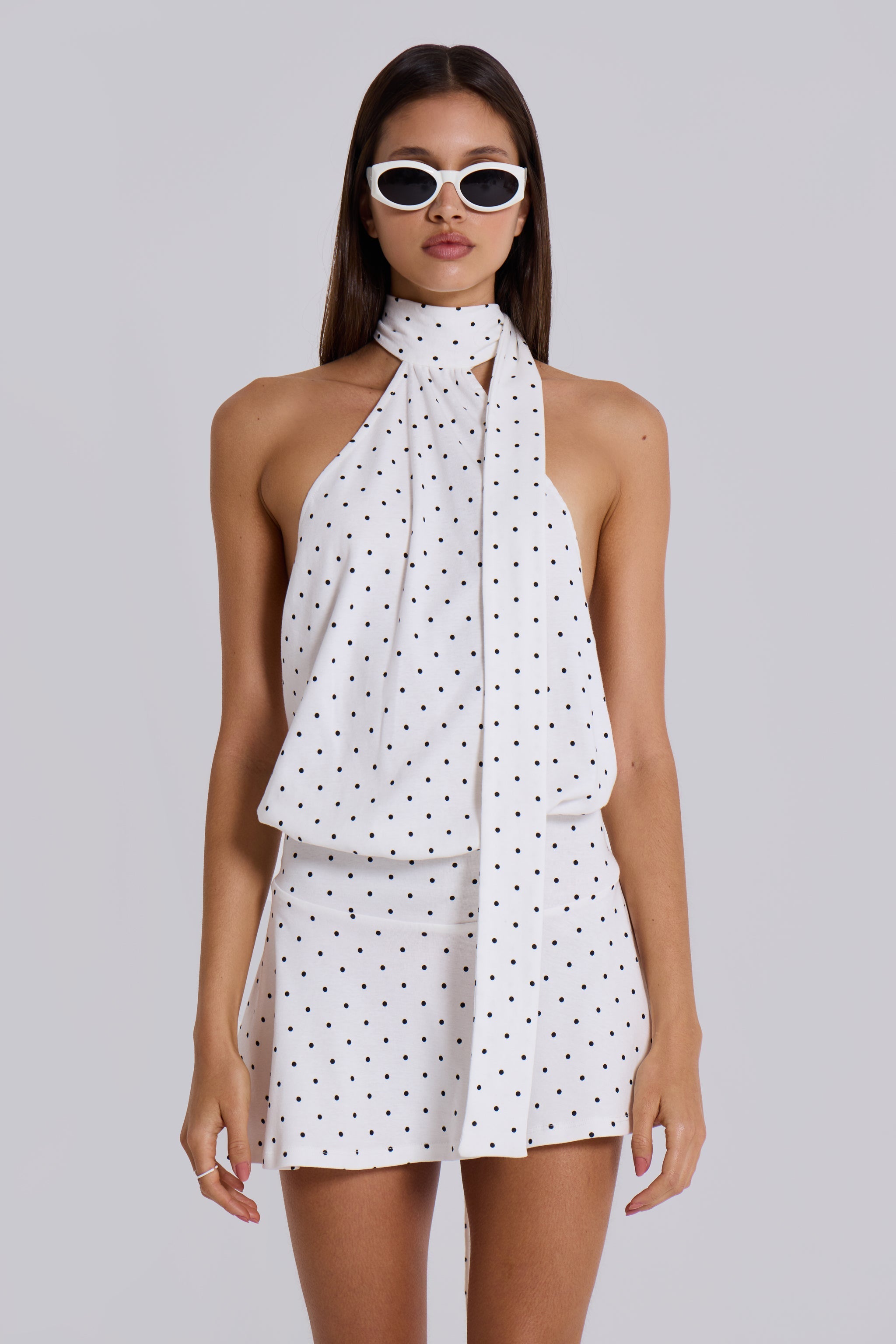 Vienne | Delphine Polka Mini Dress