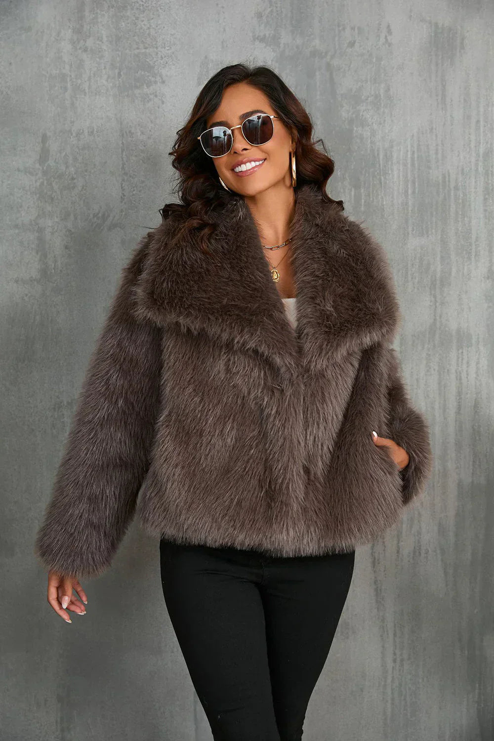 Vienne | Seraphine Faux Fur Coat