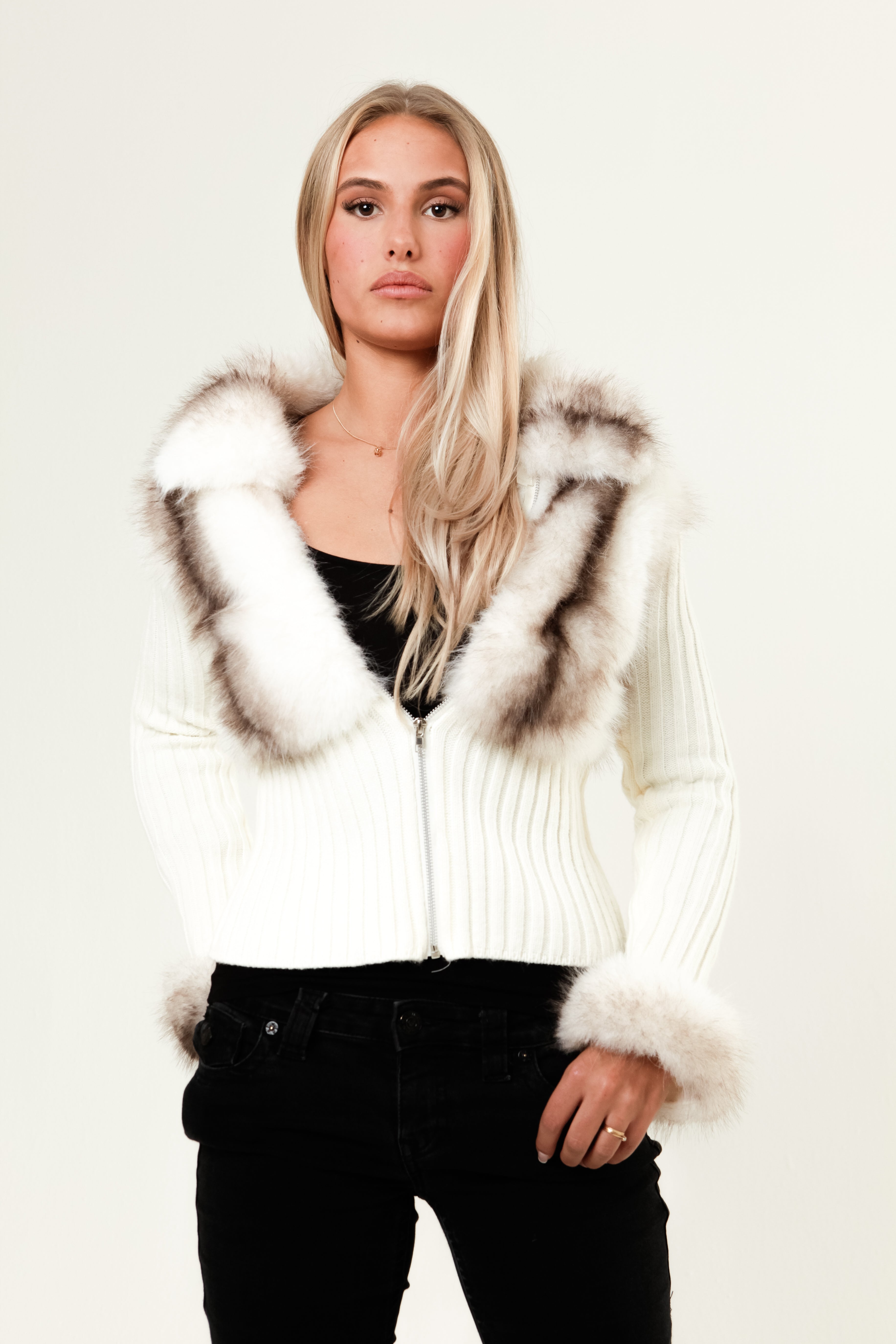 Vienne | Elara Fur Cardigan