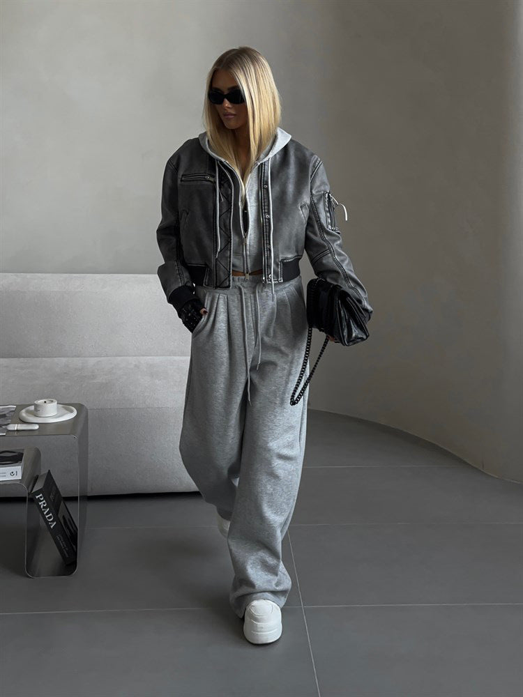 Vienne | Liora Cropped Hoodie Set