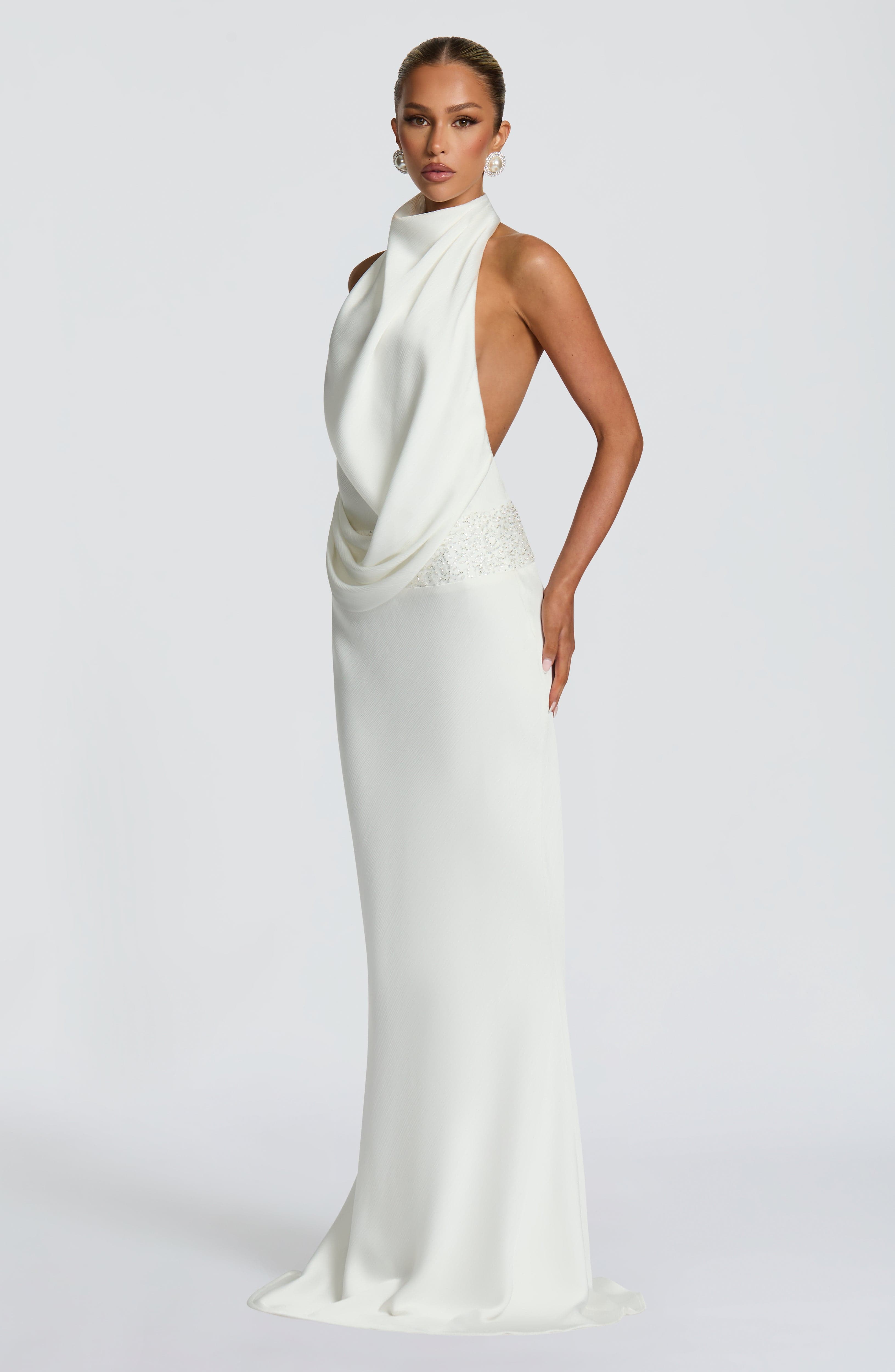 Vienne | Celine Satin Maxi Dress