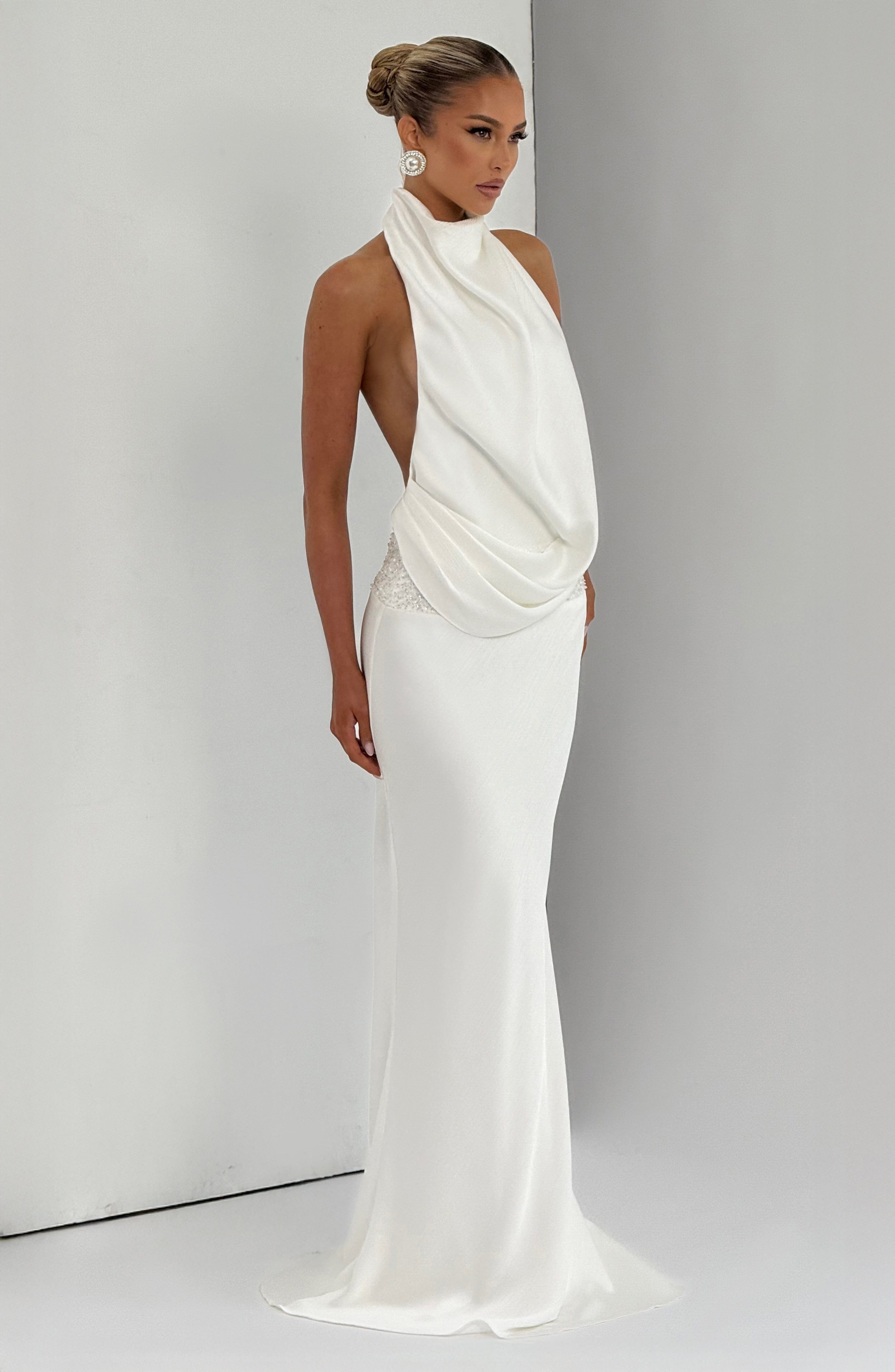 Vienne | Celine Satin Maxi Dress