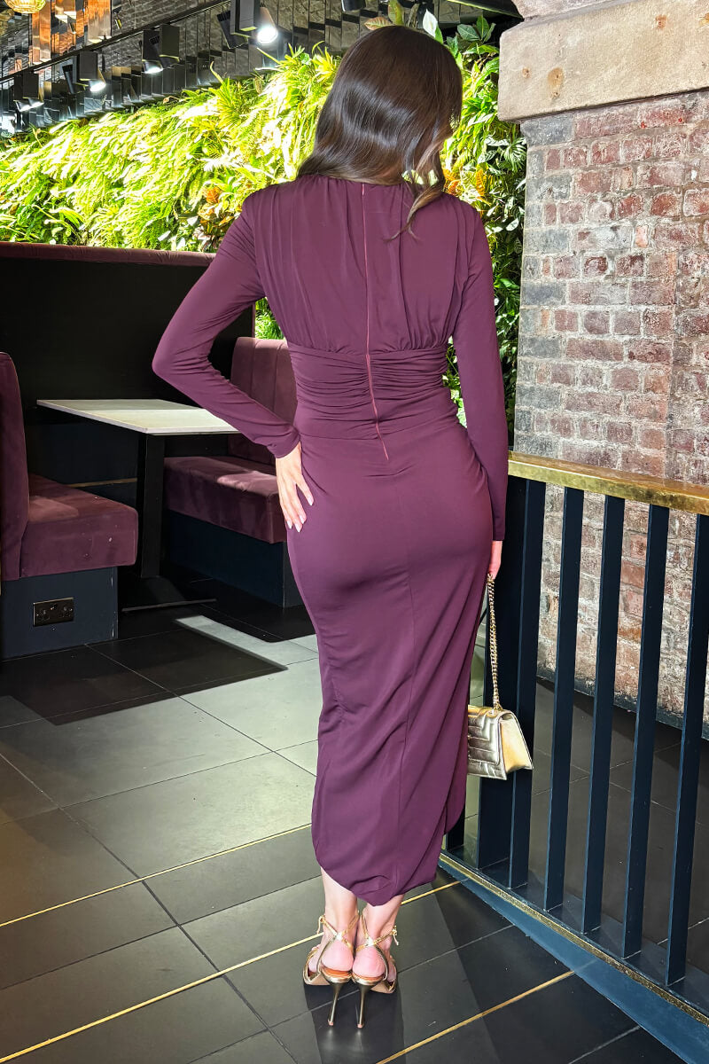 Vienne | Marcelline Plum Wrap Dress