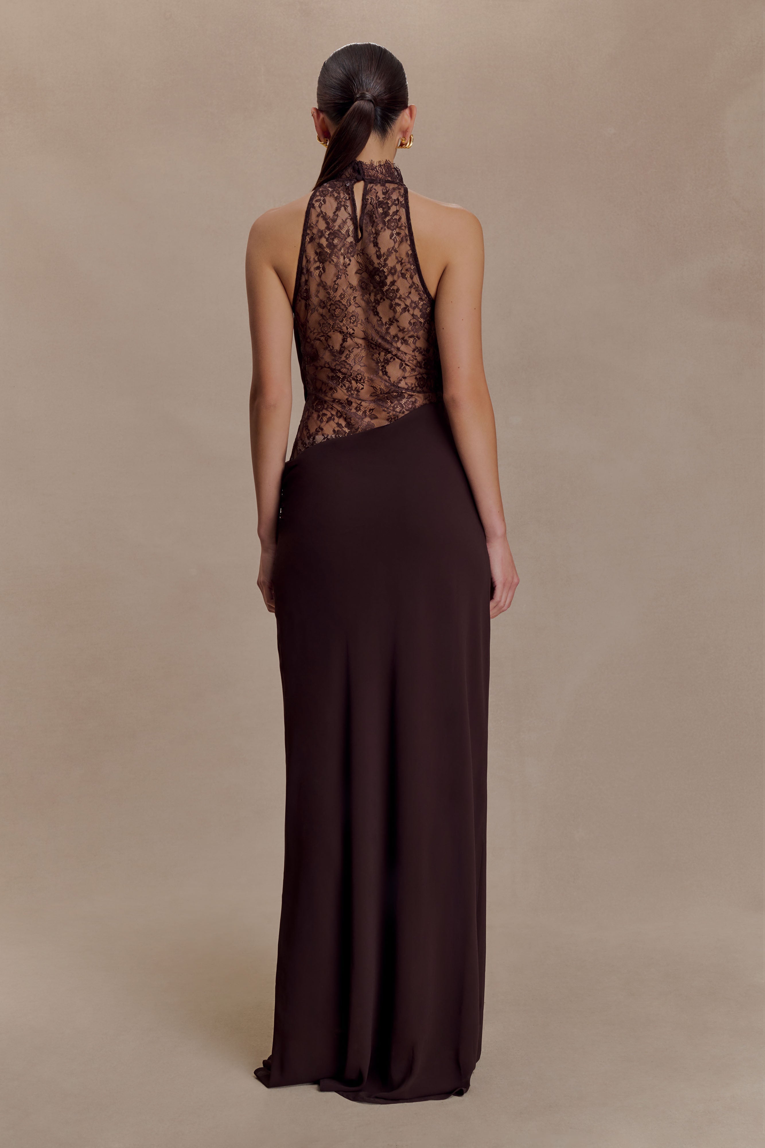 Vienne | Arra Lace Halter Gown