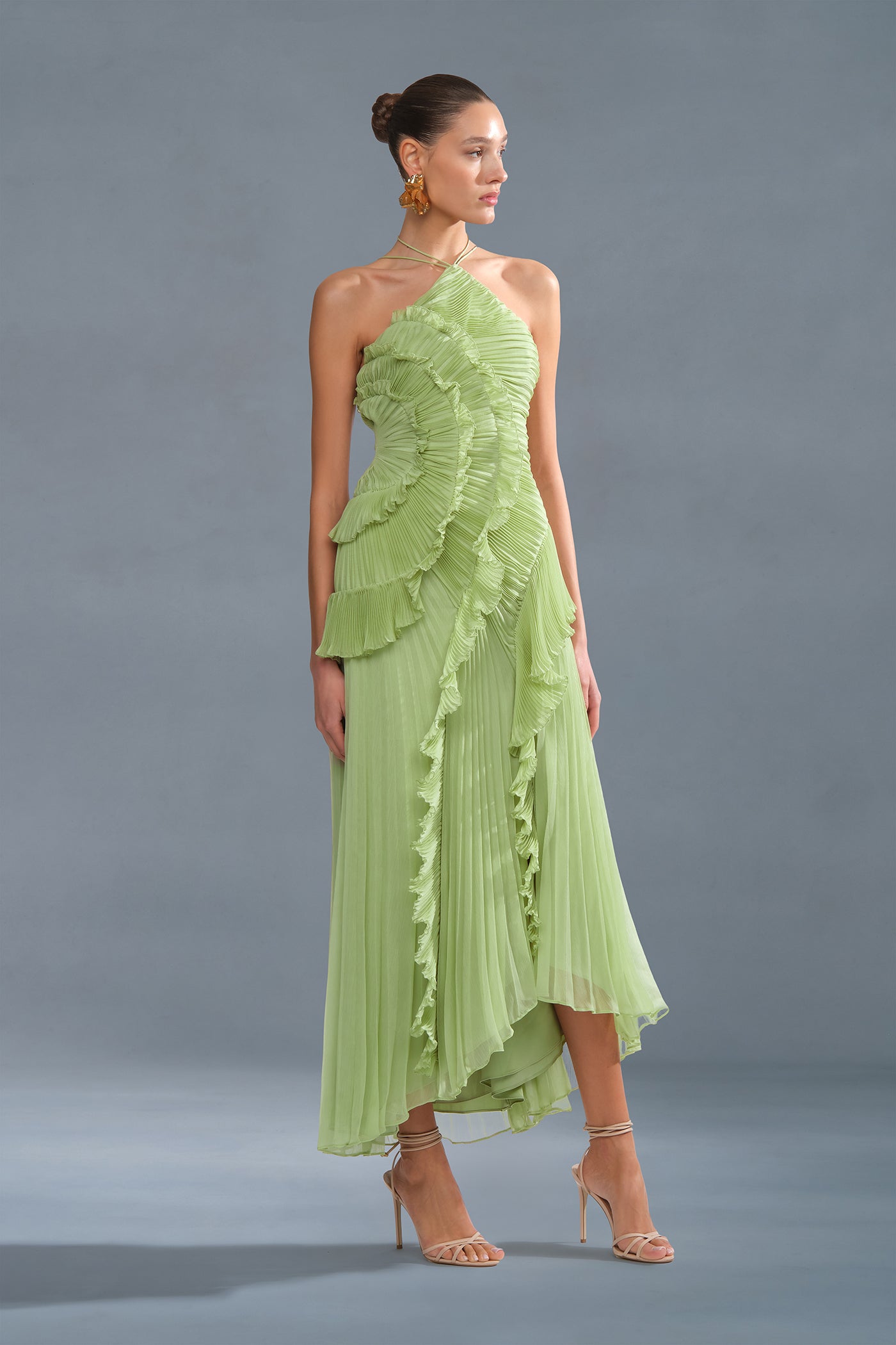 Vienne | Nymira Halter Maxi Dress