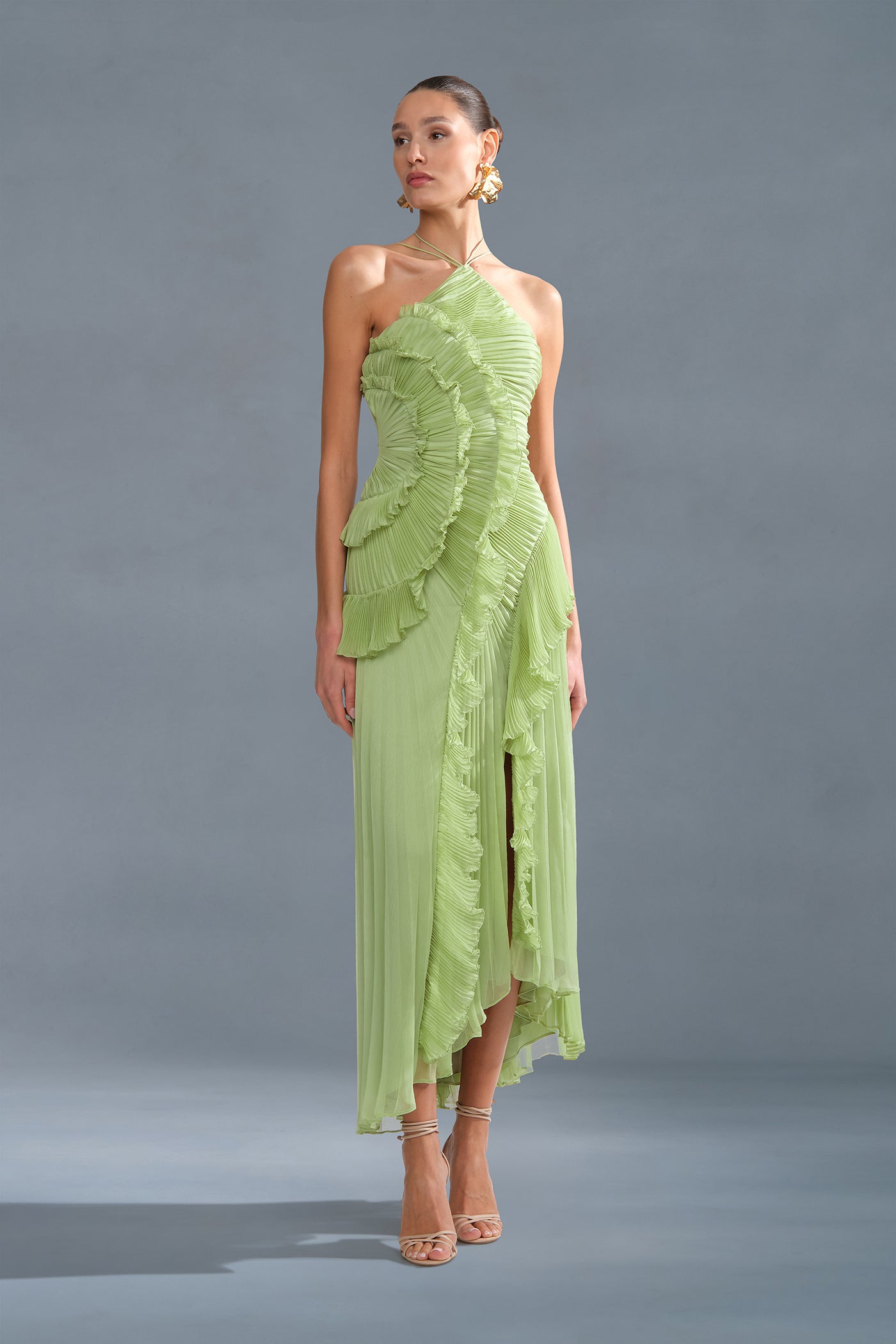 Vienne | Nymira Halter Maxi Dress