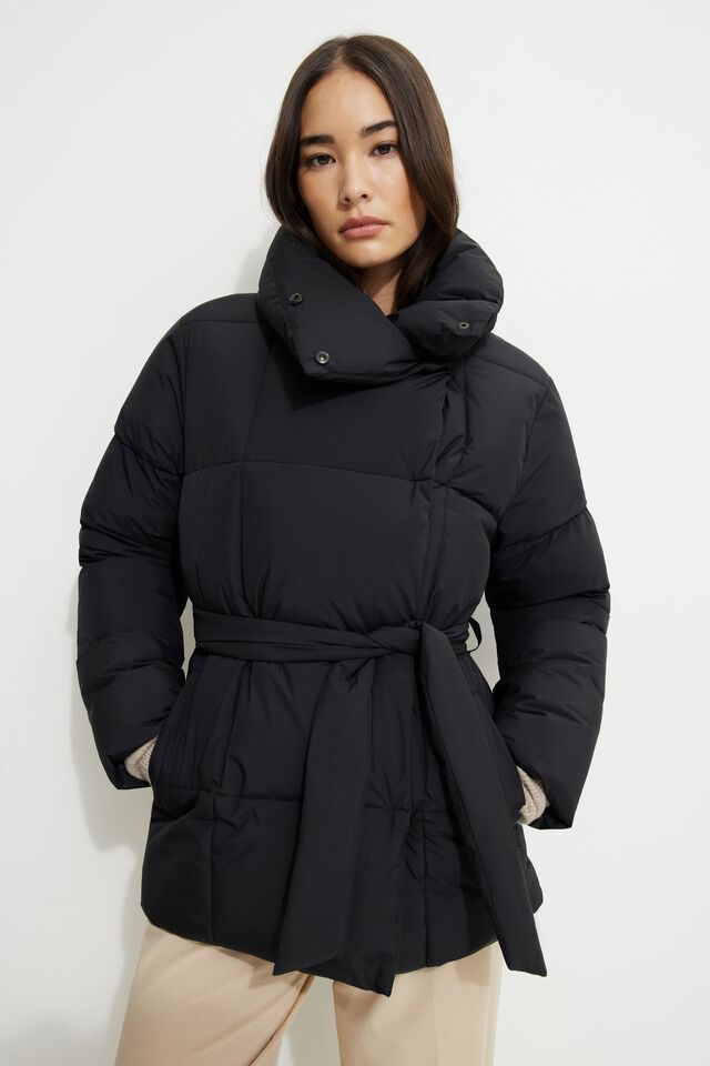 Vienne | Selina Belted Puffer Jacket