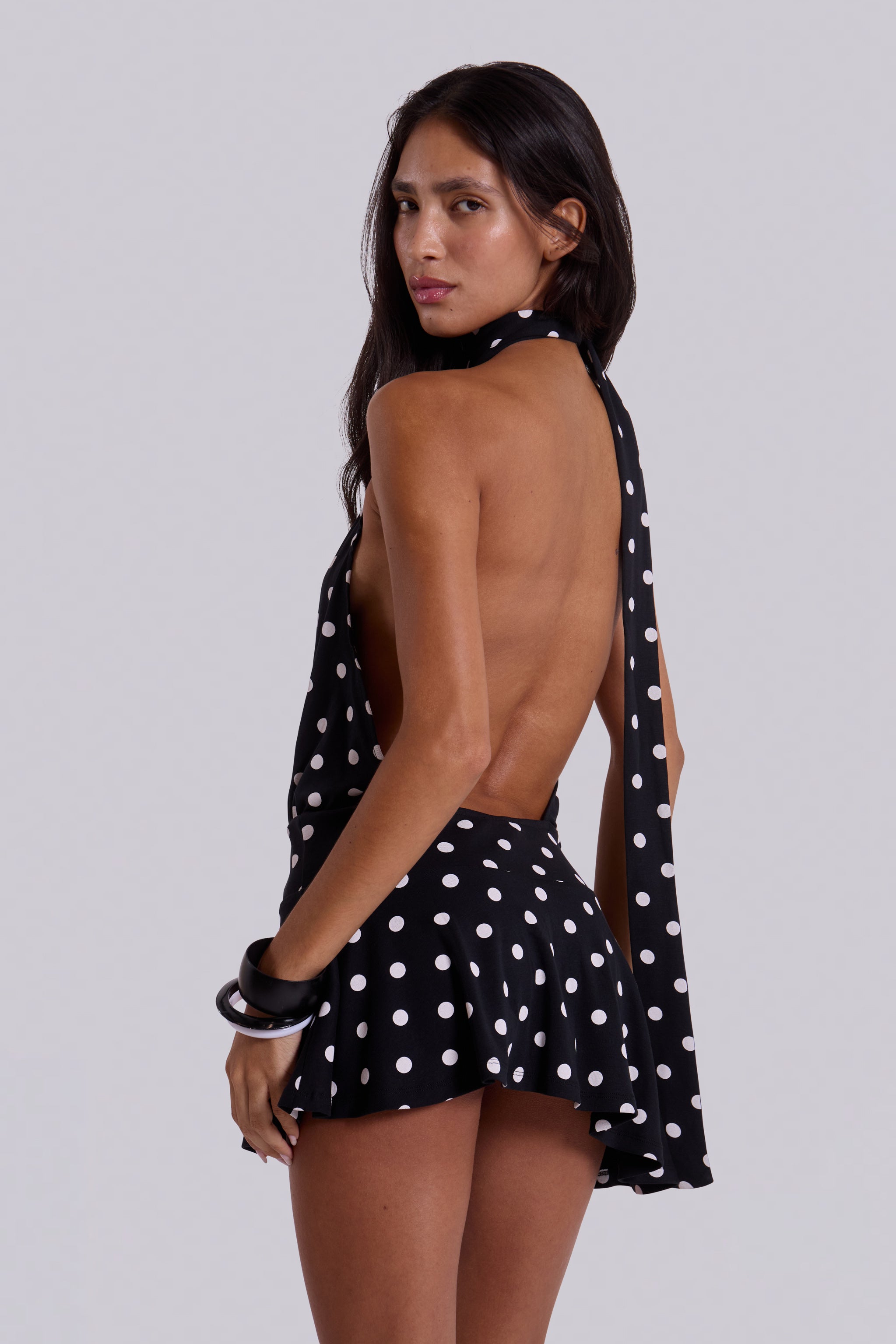 Vienne | Delphine Polka Mini Dress