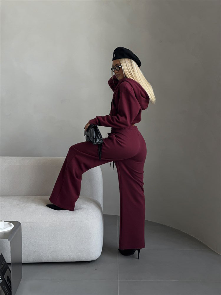 Vienne | Liora Cropped Hoodie Set