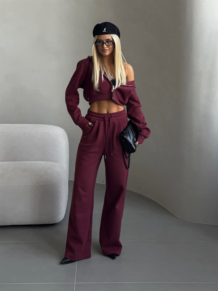 Vienne | Liora Cropped Hoodie Set