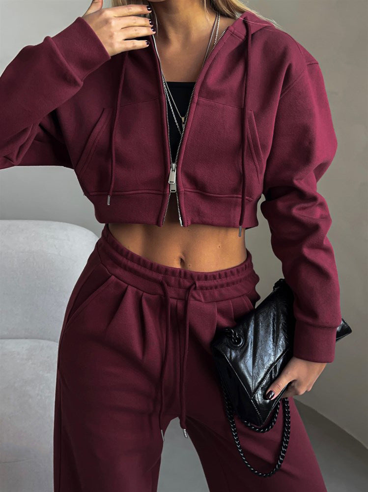 Vienne | Liora Cropped Hoodie Set
