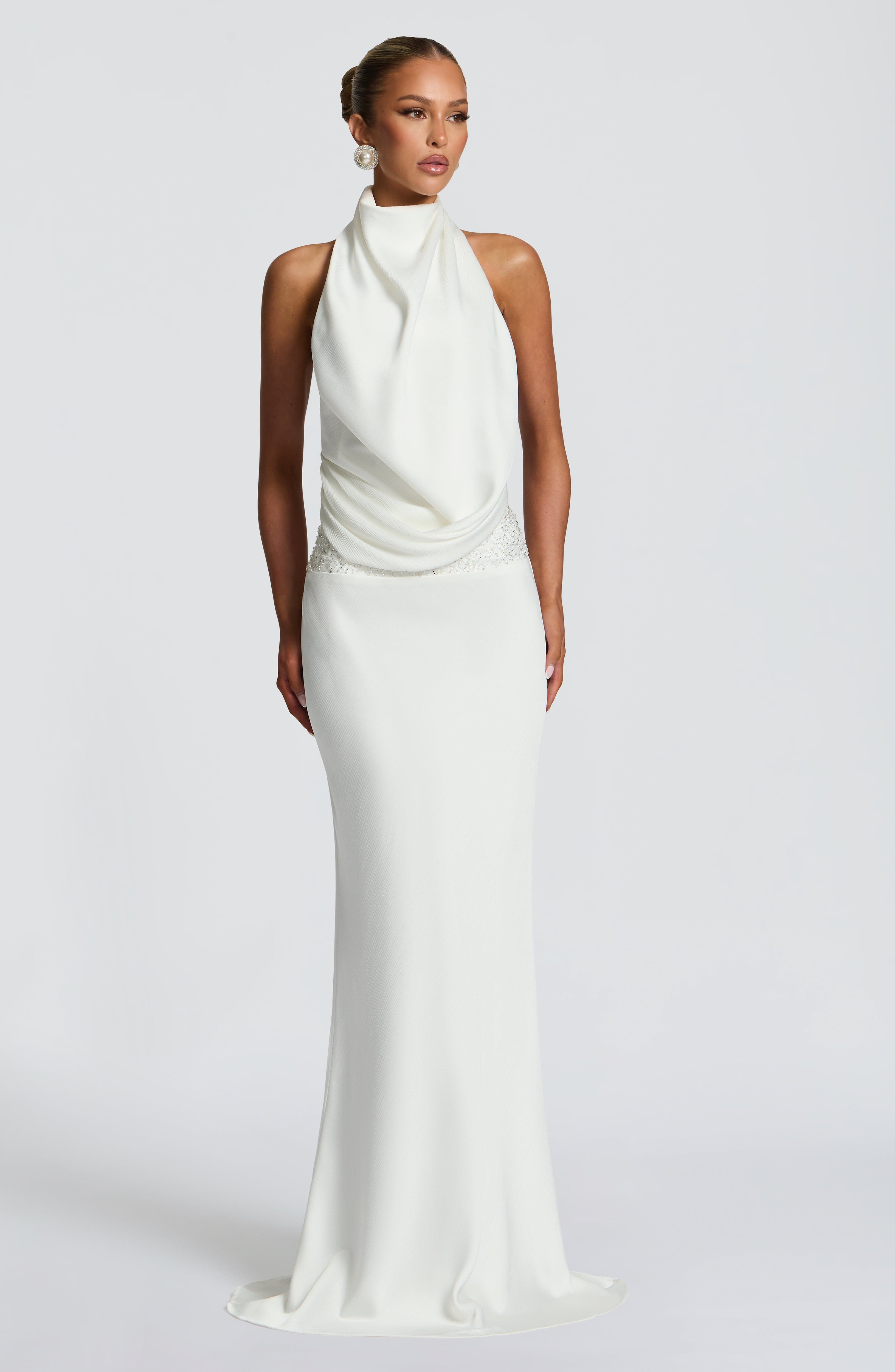Vienne | Celine Satin Maxi Dress