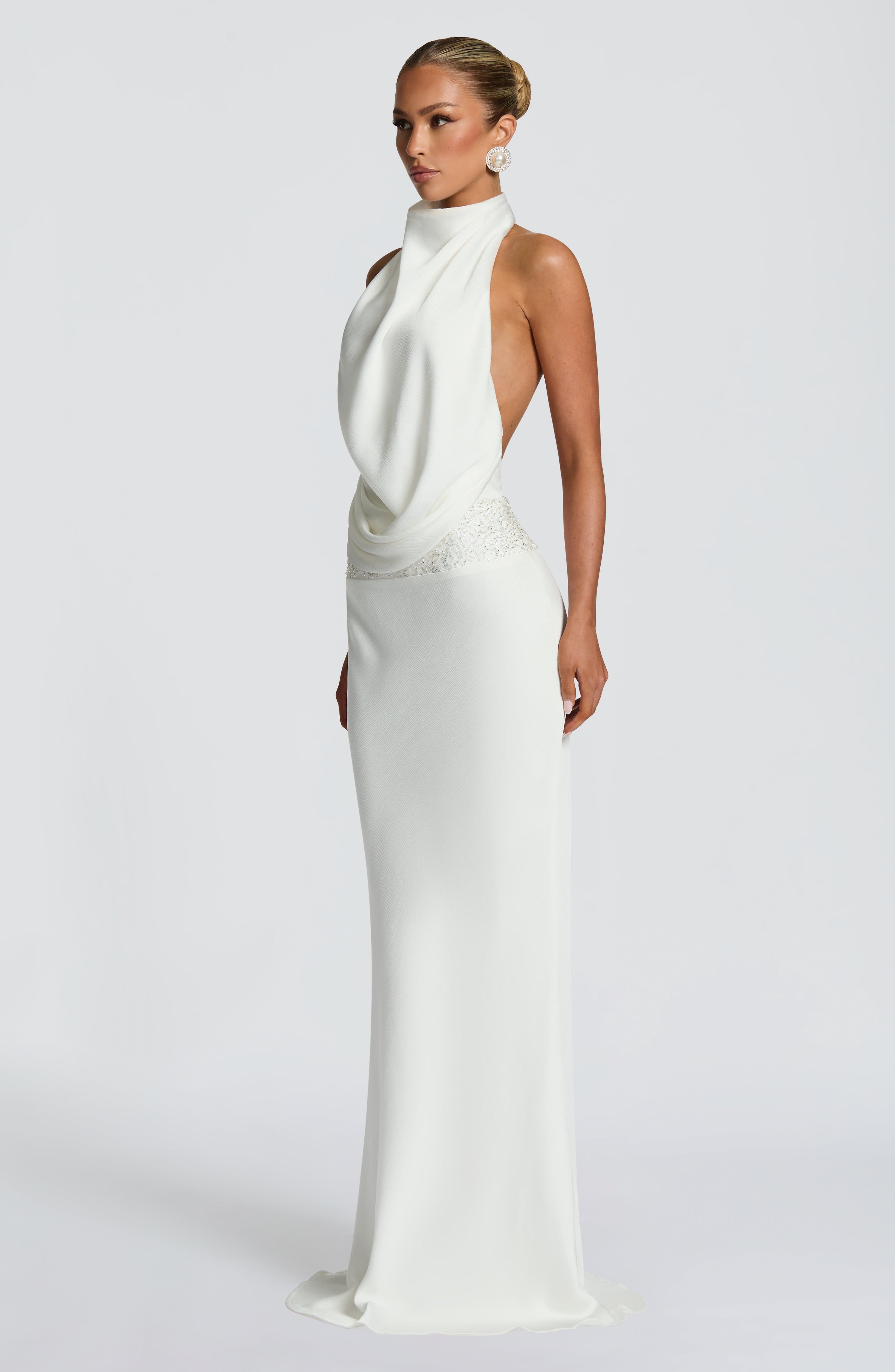 Vienne | Celine Satin Maxi Dress