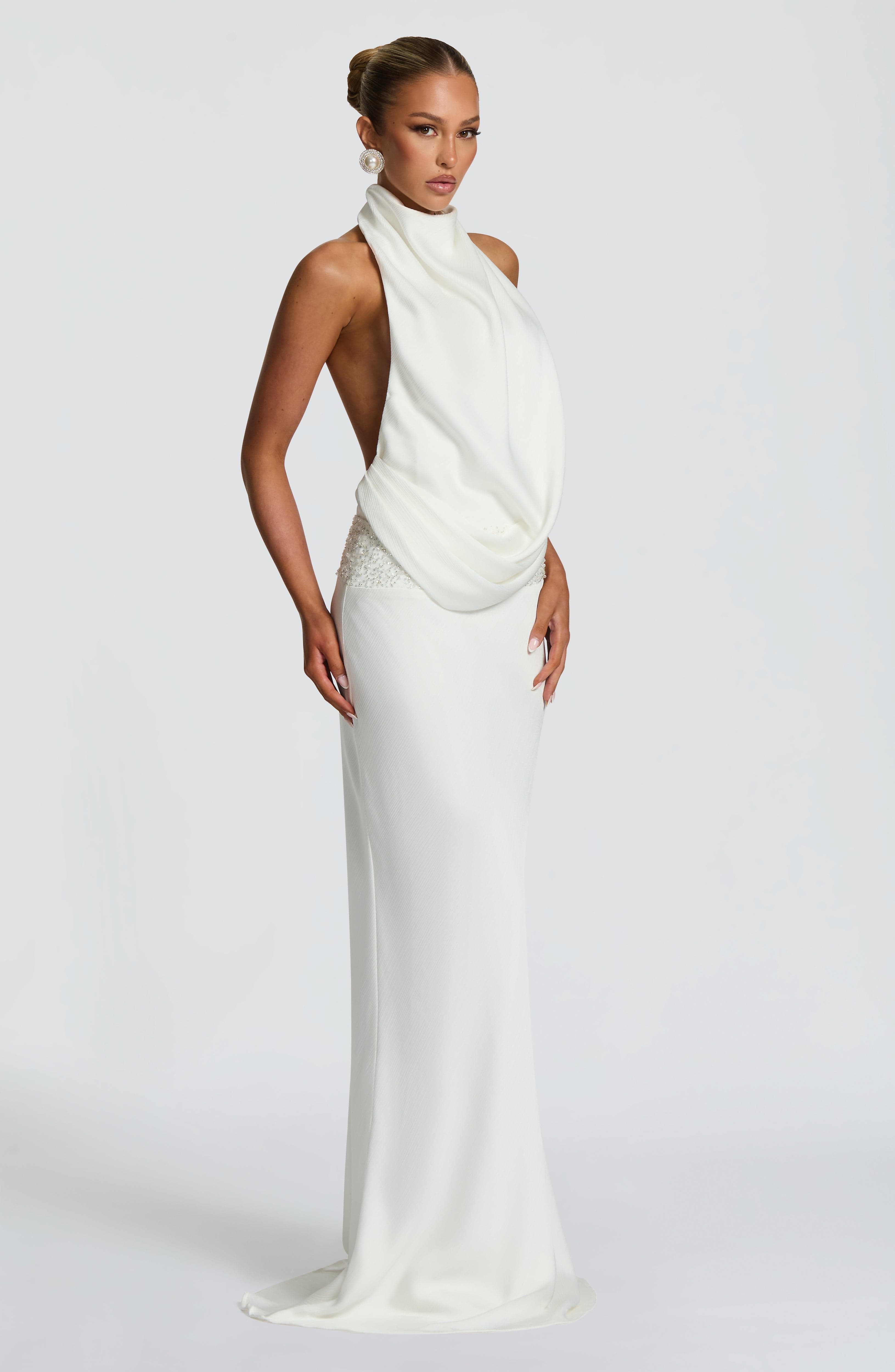 Vienne | Celine Satin Maxi Dress