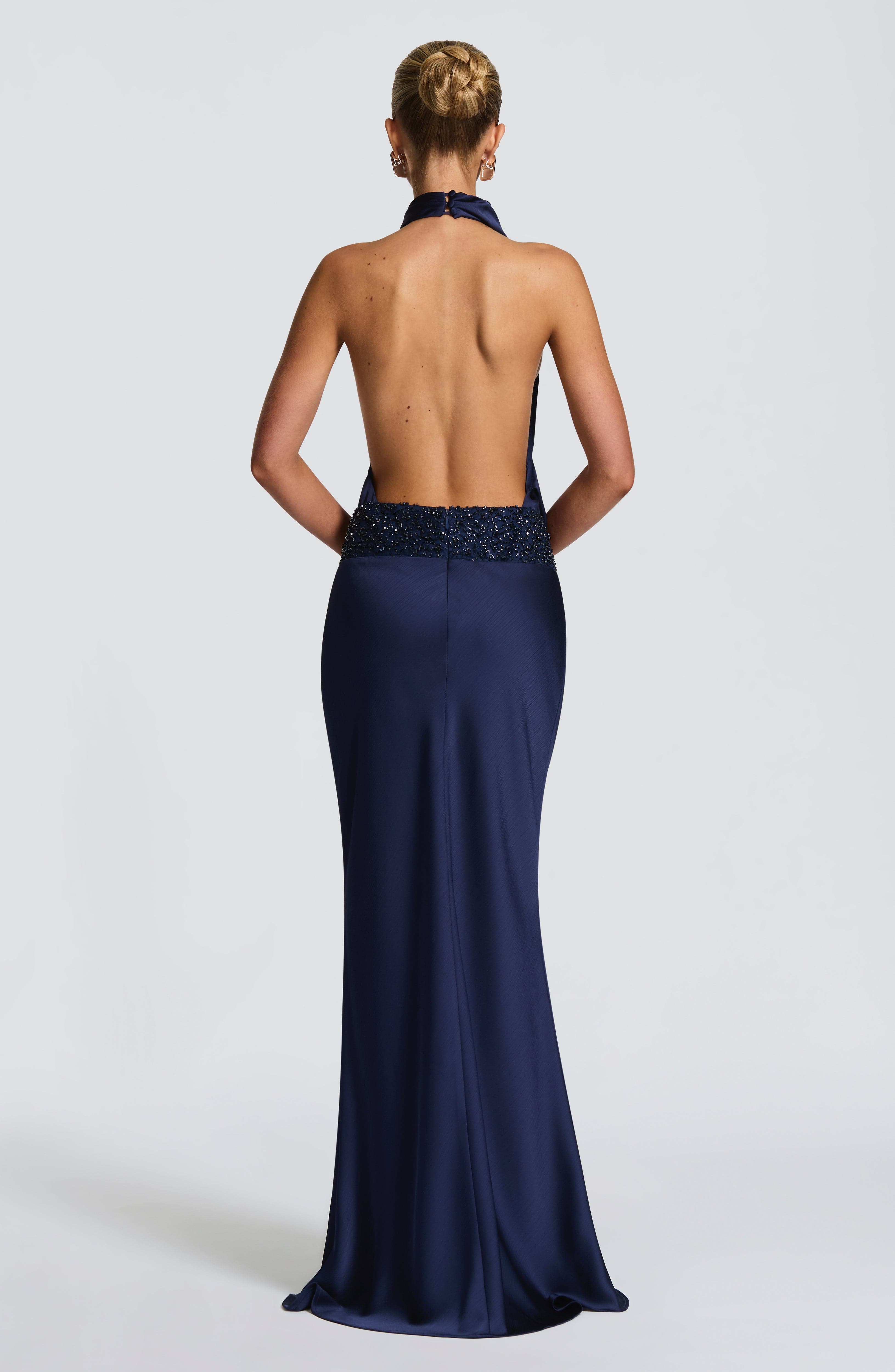 Vienne | Celine Satin Maxi Dress