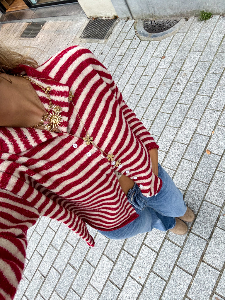 Vienne | Alina Striped Cardigan