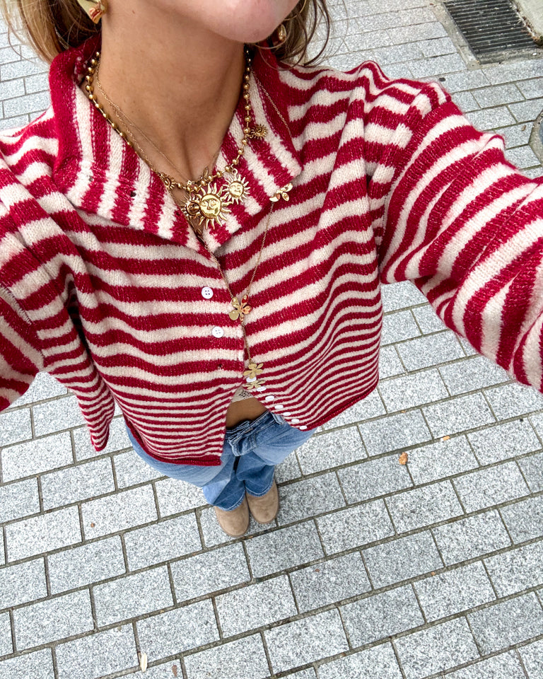 Vienne | Alina Striped Cardigan